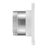 Lambro 4-In. White Plastic Fresh Air Intake Vent with Mini Louvers, Removable Screen, and 3-In. Aluminum Pipe, White, 674W-ML