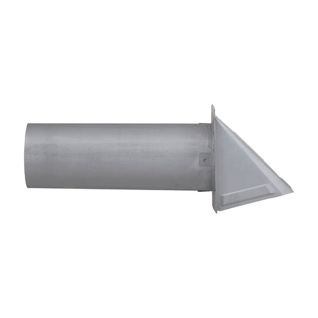 Lambro 4-In., 26-Gauge Paint-Grade Steel Wall Exhaust Hood Vent with Damper, Wire Mesh Screen, and 11-In. Pipe, EC-34400GMS-PG