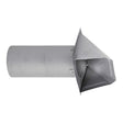 Lambro 4-In. 26-Gauge Paint-Grade Steel Fresh Air Intake Vent with Wire Mesh Screen and 11-In. Pipe, EC-34400GNDMS-PG