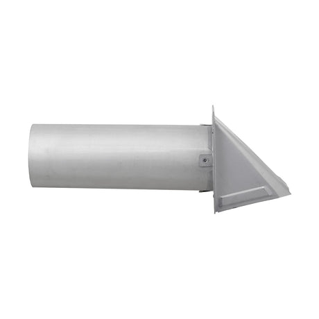 Lambro 4-In. 26-Gauge Paint-Grade Steel Fresh Air Intake Vent with Wire Mesh Screen and 11-In. Pipe, EC-34400GNDMS-PG
