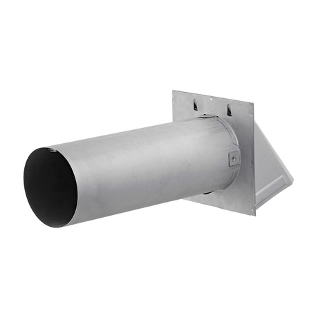 Lambro 4-In., 26-Gauge Paint-Grade Steel Wall Exhaust Hood Vent with Damper and 11-In. Pipe, EC-34400G-PG