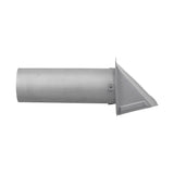 Lambro 4-In., 26-Gauge Paint-Grade Steel Wall Exhaust Hood Vent with Damper and 11-In. Pipe, EC-34400G-PG