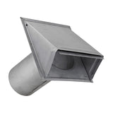 Lambro 6-In., 26-Gauge Paint-Grade Steel Wall Exhaust Hood Vent with Damper and 11-In. Pipe, EC-3460G-11-PG