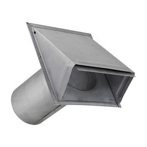 Lambro 6-In., 26-Gauge Paint-Grade Steel Wall Exhaust Hood Vent with Damper and 11-In. Pipe, EC-3460G-11-PG