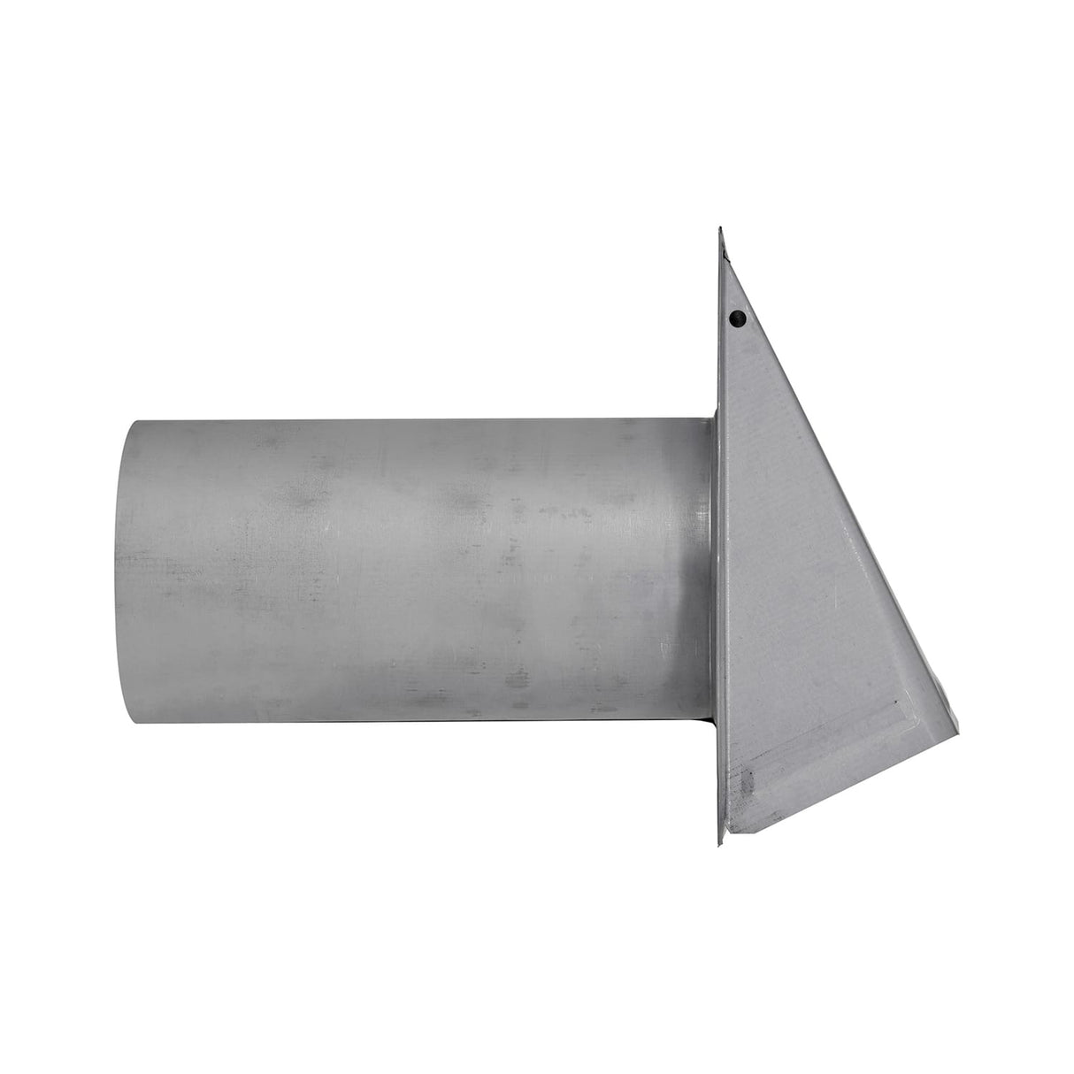 Lambro 6-In. 26-Gauge Paint-Grade Steel Wall Exhaust Hood Vent with Damper, Wire Mesh Screen, and 11-In. Pipe, EC-3460GMS-11-PG