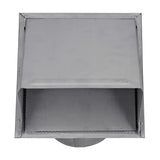 Lambro 6-In. 26-Gauge Paint-Grade Steel Wall Exhaust Hood Vent with Damper, Wire Mesh Screen, and 11-In. Pipe, EC-3460GMS-11-PG