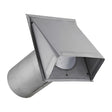 Lambro 6-In. 26-Gauge Paint-Grade Steel Fresh Air Intake Vent with Wire Mesh Screen and 11-In. Pipe, EC-3460GNDMS-11-PG
