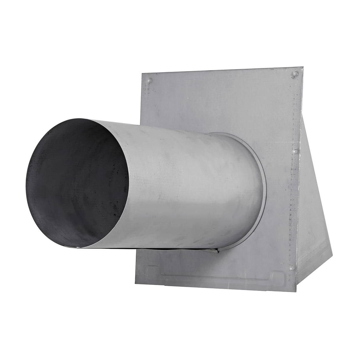 Lambro 6-In. 26-Gauge Paint-Grade Steel Fresh Air Intake Vent with Wire Mesh Screen and 11-In. Pipe, EC-3460GNDMS-11-PG