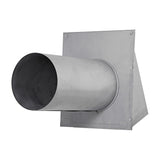 Lambro 6-In. 26-Gauge Paint-Grade Steel Fresh Air Intake Vent with Wire Mesh Screen and 11-In. Pipe, EC-3460GNDMS-11-PG