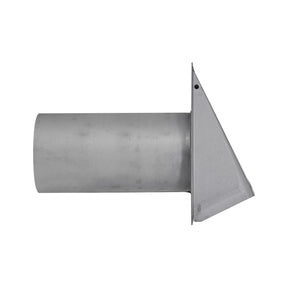 Lambro 8-In., 26-Gauge Paint-Grade Steel Wall Exhaust Hood Vent with Damper, Wire Mesh Screen, and 11-In. Pipe, EC-3480GMS-11-PG