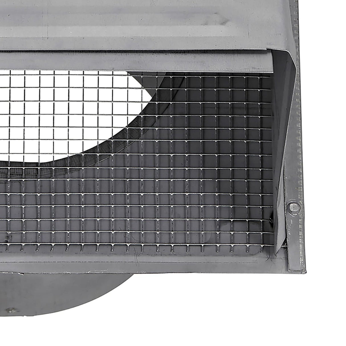 Lambro 8-In., 26-Gauge Paint-Grade Steel Wall Exhaust Hood Vent with Damper, Wire Mesh Screen, and 11-In. Pipe, EC-3480GMS-11-PG
