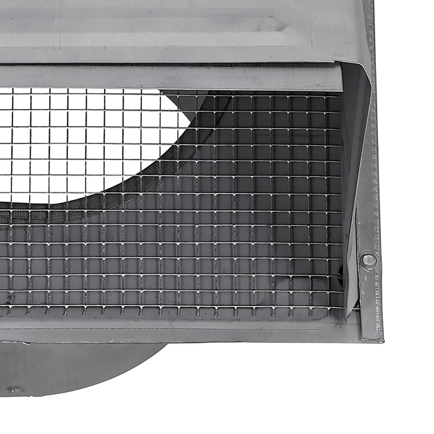 Lambro 8-In., 26-Gauge Paint-Grade Steel Wall Exhaust Hood Vent with Damper, Wire Mesh Screen, and 11-In. Pipe, EC-3480GMS-11-PG