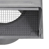 Lambro 8-In., 26-Gauge Paint-Grade Steel Wall Exhaust Hood Vent with Damper, Wire Mesh Screen, and 11-In. Pipe, EC-3480GMS-11-PG