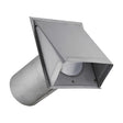 Lambro 8-In., 26-Gauge Paint-Grade Steel Fresh Air Intake Vent with Wire Mesh Screen and 11-In. Pipe, EC-3480GNDMS-11-PG