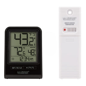 La Crosse Technology Battery-Powered LCD Wireless 2-Piece Digital Weather Thermometer Station with Hygrometer