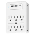 Ciao Tech 6-AC Outlet 3-USB Port 300-Joules Surge Protector Wall Tap, CPA5V00-072