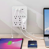 Ciao Tech 6-AC Outlet 3-USB Port 300-Joules Surge Protector Wall Tap, CPA5V00-072