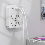 Ciao Tech 6-AC Outlet 3-USB Port 300-Joules Surge Protector Wall Tap, CPA5V00-072