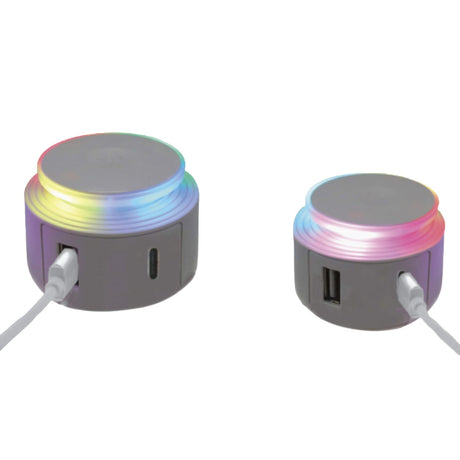 Ciao Tech USB-A and USB-C Port Wall Charger with RGB Lighting