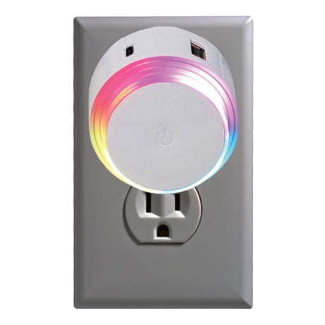 Ciao Tech USB-A and USB-C Port Wall Charger with RGB Lighting