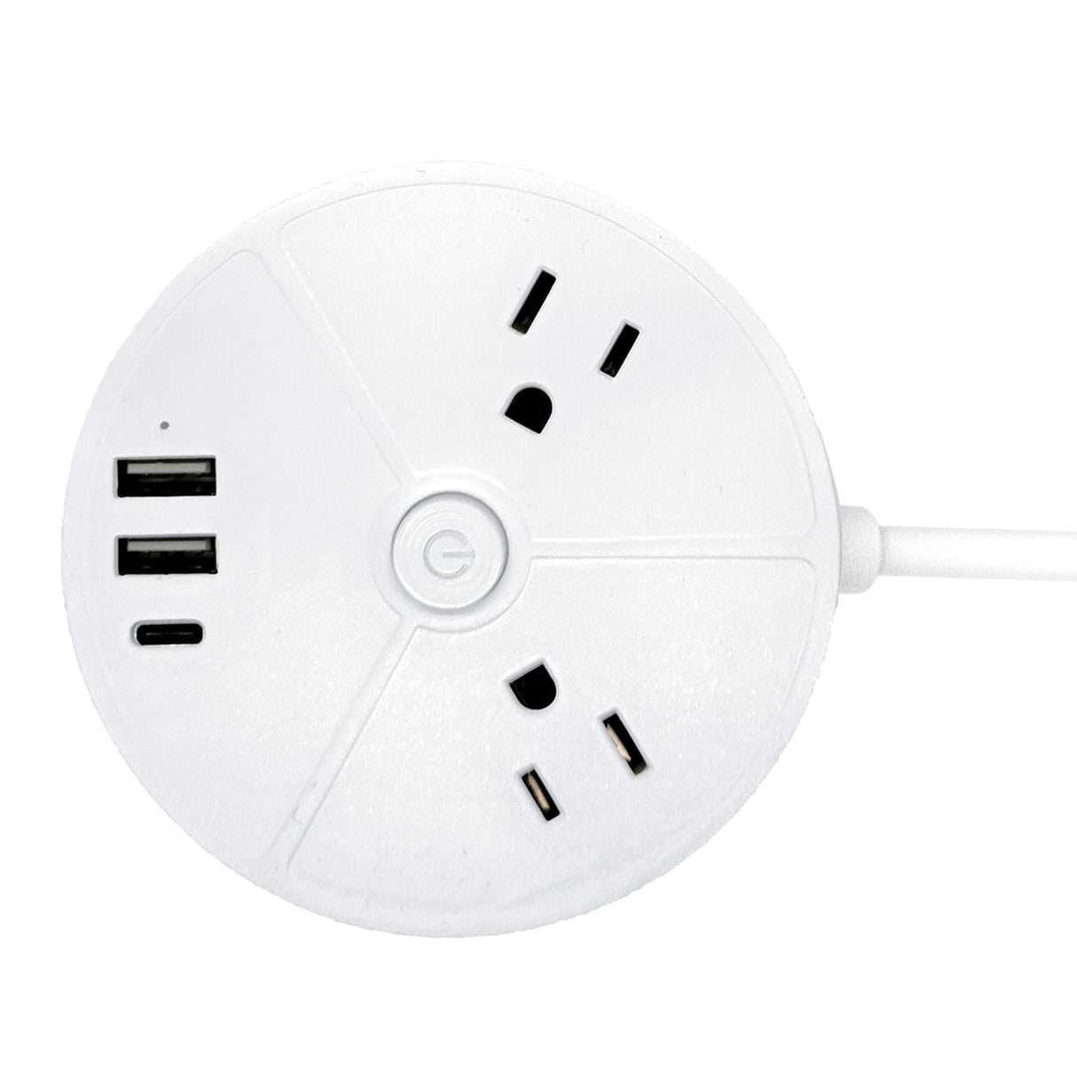 Ciao Tech 2-AC Outlet 3-USB Port 300 Joules Surge Protector Power Strip, 5-Ft. Cord with Straight Plug, CPAT500-050