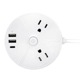 Ciao Tech 2-AC Outlet 3-USB Port 300 Joules Surge Protector Power Strip, 5-Ft. Cord with Straight Plug, CPAT500-050