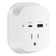 Ciao Tech 2-AC Outlet and 2-USB Port 540-Joules Travel Charger Surge Protector Wall Tap, CPATT00-071