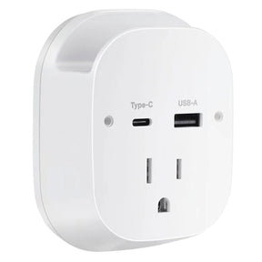 Ciao Tech 2-AC Outlet and 2-USB Port 540-Joules Travel Charger Surge Protector Wall Tap, CPATT00-071
