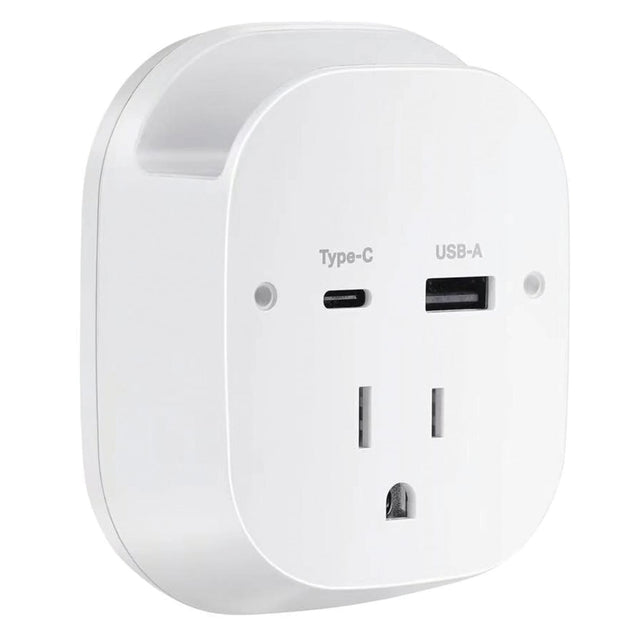 Ciao Tech 2-AC Outlet and 2-USB Port 540-Joules Travel Charger Surge Protector Wall Tap, CPATT00-071