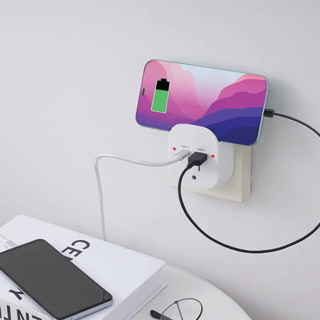 Ciao Tech 2-AC Outlet and 2-USB Port 540-Joules Travel Charger Surge Protector Wall Tap, CPATT00-071