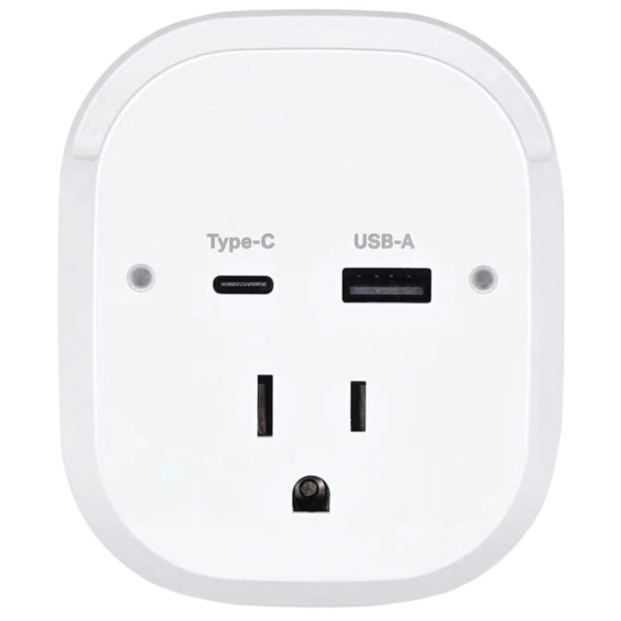 Ciao Tech 2-AC Outlet and 2-USB Port 540-Joules Travel Charger Surge Protector Wall Tap, CPATT00-071
