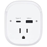 Ciao Tech 2-AC Outlet and 2-USB Port 540-Joules Travel Charger Surge Protector Wall Tap, CPATT00-071