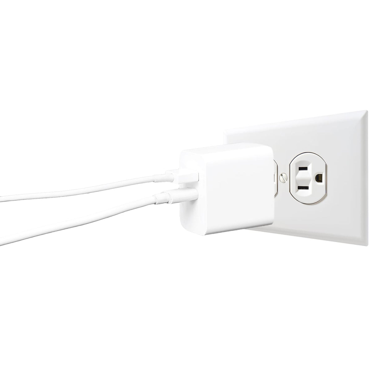 Ciao Tech 15-Watt 5.4-Amp 2-in-1 Home Charging Combo of AC Wall Charger with USB-C Cable