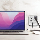 Ciao Tech 2-AC Outlet and 2-USB Port 300-Joules Travel Charger Surge Protector Wall Tap with LED Night-Light, CPATU00-066