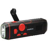 LifeGear 100-Lumen Stormproof USB Crank Flashlight and Radio
