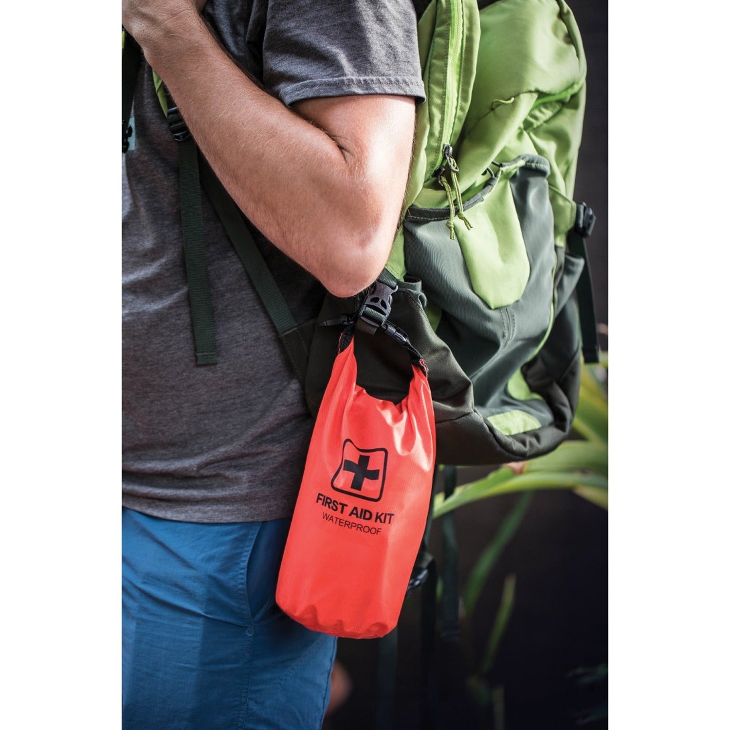 LifeGear 130-Piece Dry Bag First Aid and Survival Kit