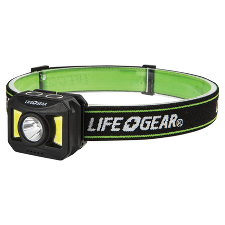 LifeGear Adventure 300-Lumen Rechargeable Headlamp