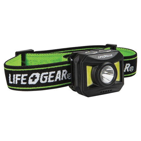 LifeGear Adventure 300-Lumen Rechargeable Headlamp
