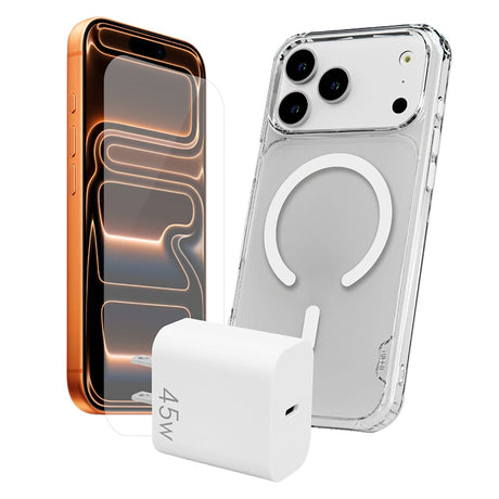 TUFF8 iPhone 18 Pro Max Cellphone 3-in-1 Mag-Safe-Compatible Starter Pack for Basic Protection