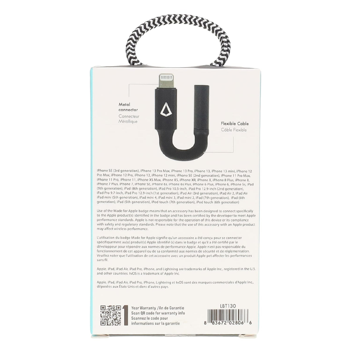 LBT 3.5-mm to Lightning Headphone Adapter