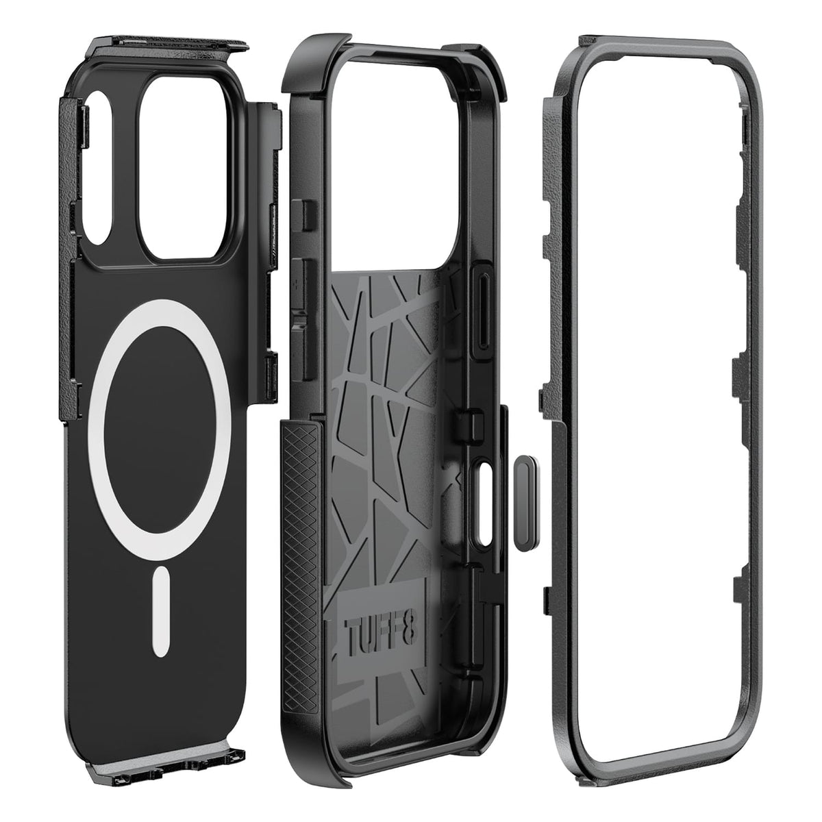 TUFF8 iPhone 18 Pro/17 Pro Impact+ Triple-Layer Rugged Case, MagSafe Compatible