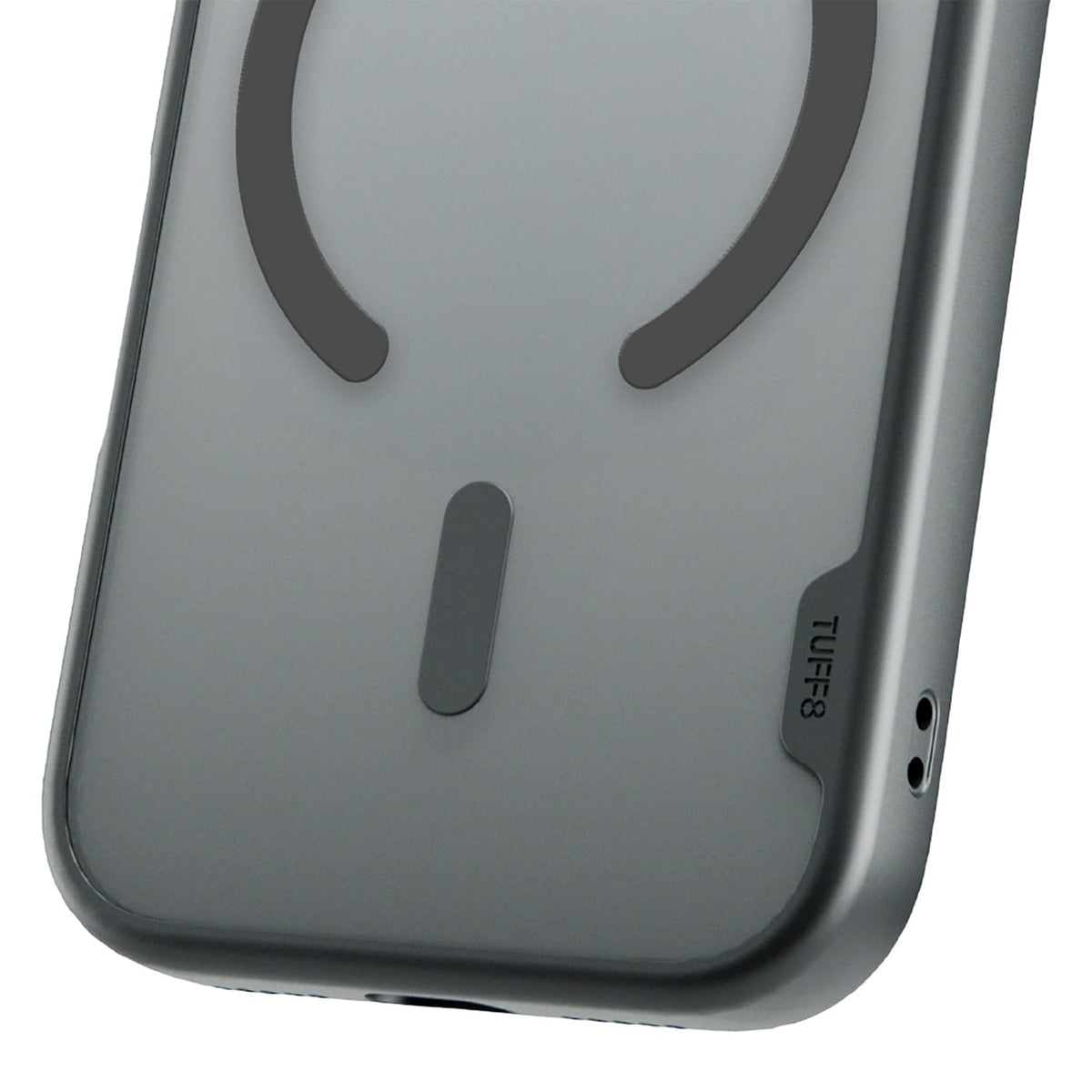 TUFF8 iPhone 18 Pro/17 Pro GlideGuard Case, MagSafe Compatible, Smoke Black