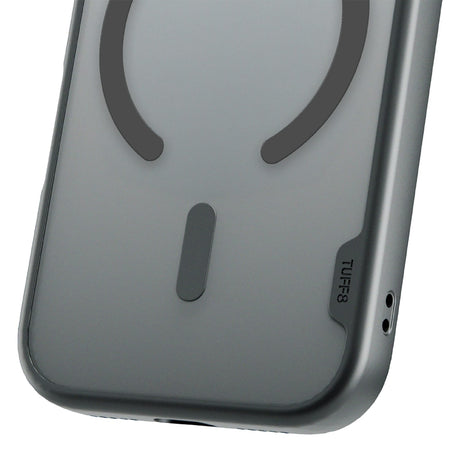 TUFF8 iPhone 18 Pro/17 Pro GlideGuard Case, MagSafe Compatible, Smoke Black