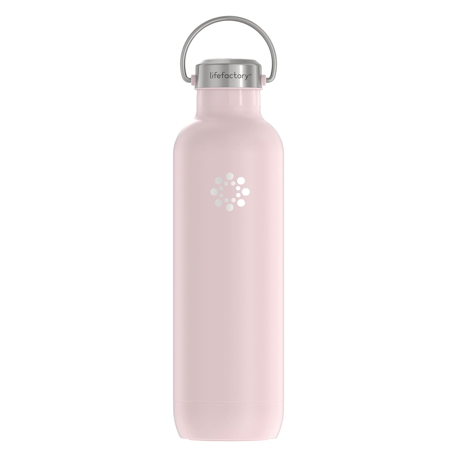 Lifefactory 32-Oz. Stainless Steel Vacuum-Insulated Sport Bottle, Desert Rose