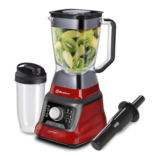 Koblenz LKM 9608 1400-Watt 68-Oz. Professional Blender, Black/Red