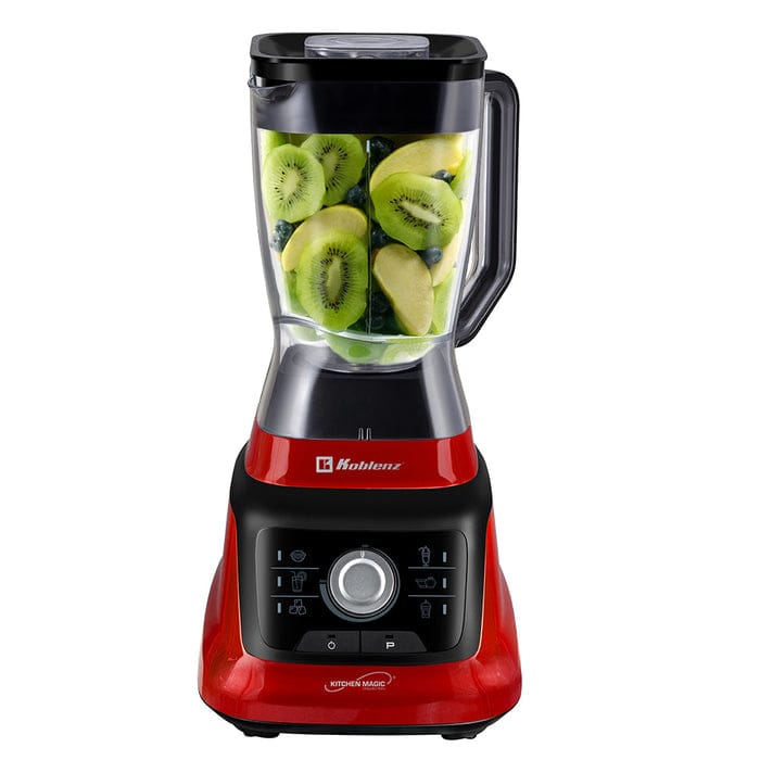 Koblenz LKM 9608 1400-Watt 68-Oz. Professional Blender, Black/Red