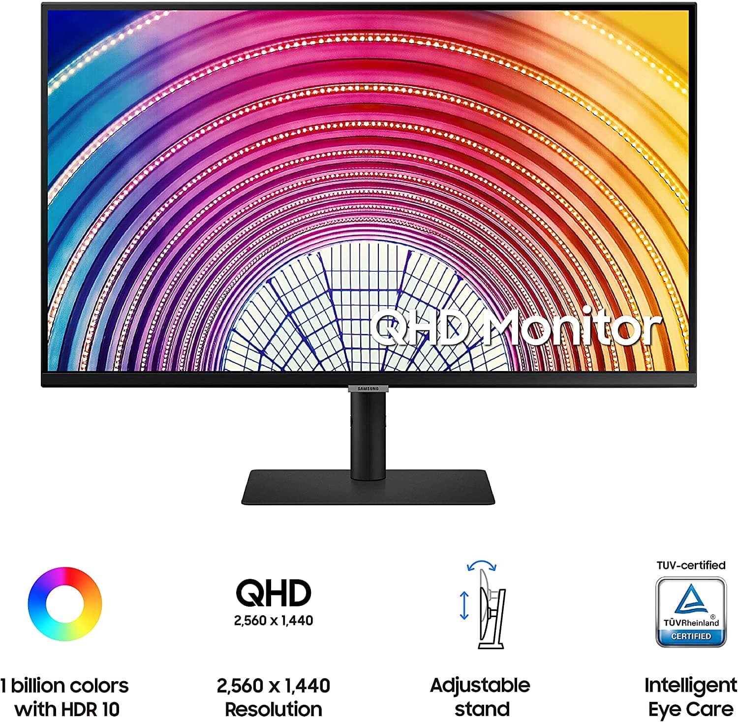 Samsung 32" S60A 75Hz QHD Resolution Monitor - Certified Refurbished