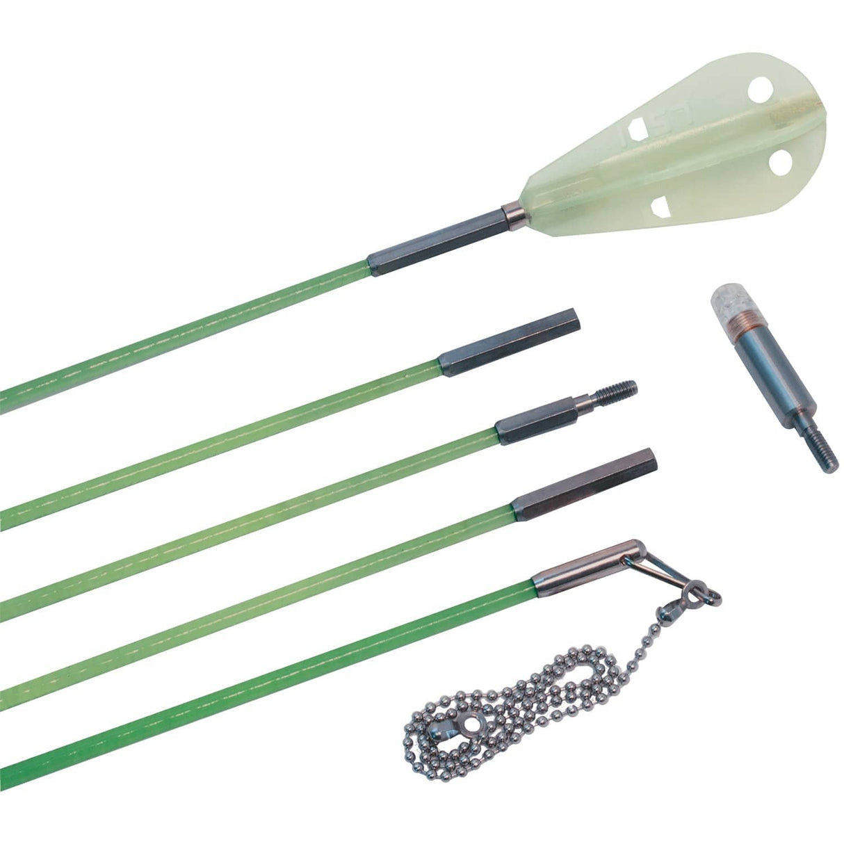 Labor Saving Devices Creep-Zit FiberFuse 30-Ft. Wire-Running Rod Kit