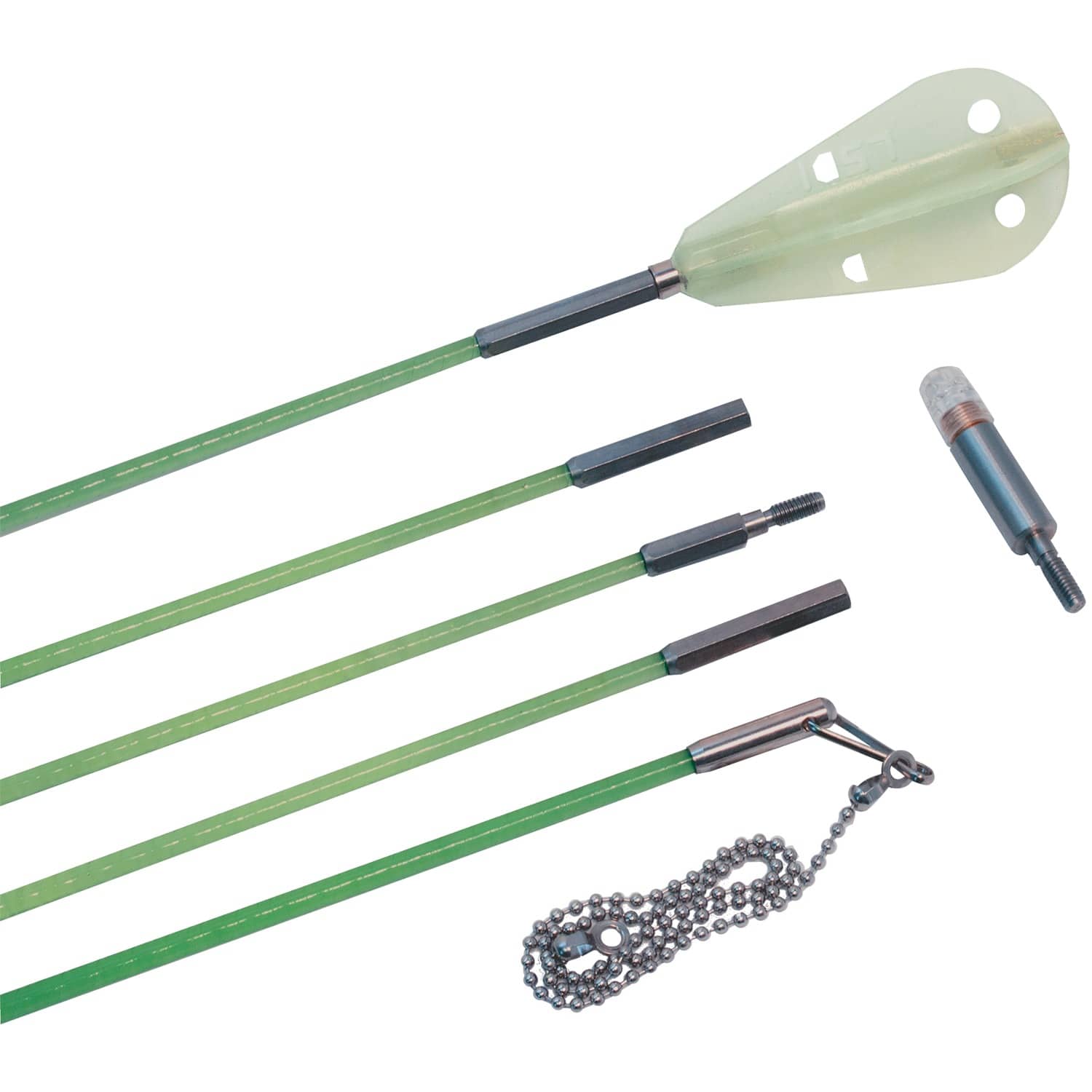 Labor Saving Devices Creep-Zit FiberFuse 30-Ft. Wire-Running Rod Kit