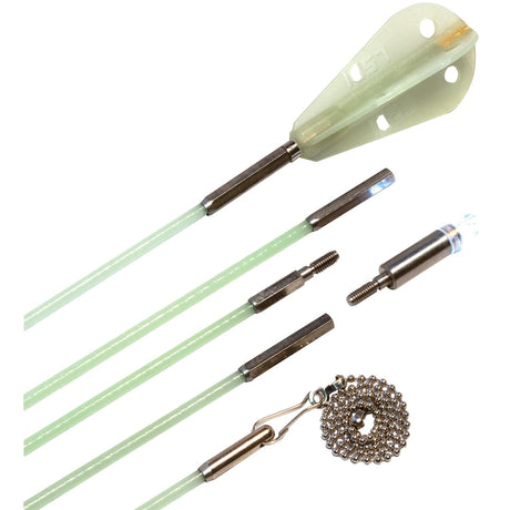 Labor Saving Devices 30-Ft. Creep-Zit FiberFuse Luminous Wire-Running Rod Kit, 81-230